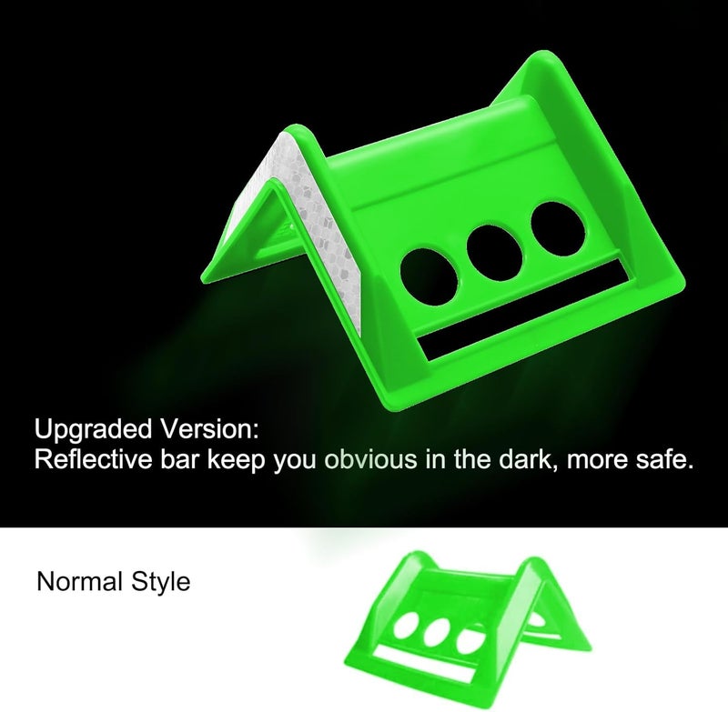 SALUINOKI 24 Pack Flatbed Strap Protector Corner Edge Protector Plastic Green for Cargo Loads Box Truck Equipment Webbing to Protect Cargo - Image 2